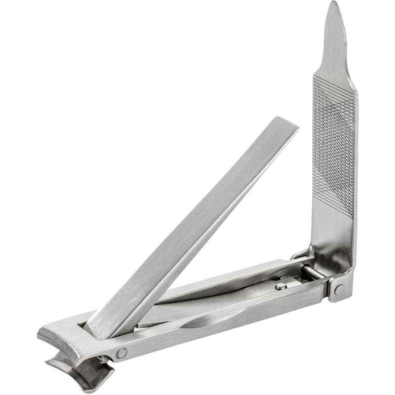 Remos Nail Clippers with Nail File - Flat and Compact