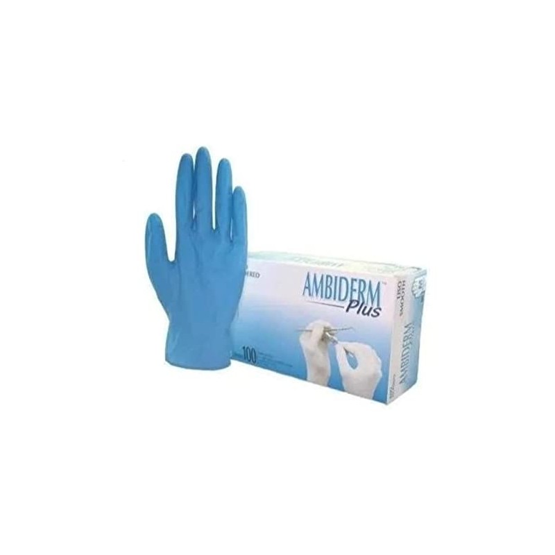 Guante d Nitrilo Soft Ambiderm Caja con 100 piezas Talla