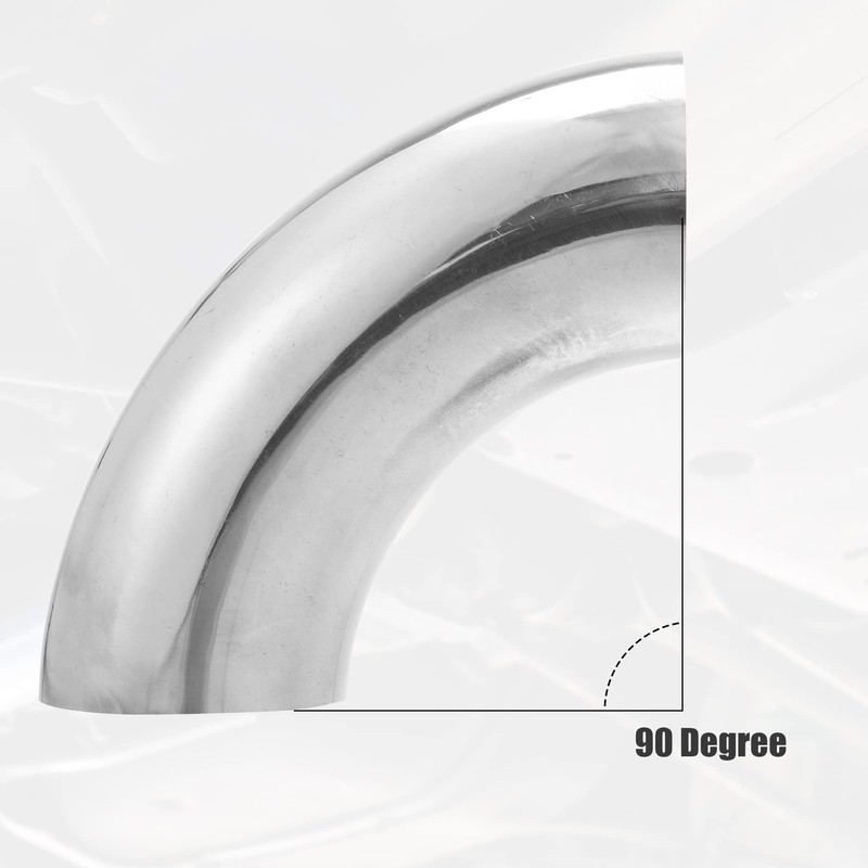 X AUTOHAUX 1Pcs OD 2.35 Inch 90 Degree Exhaust Elbow