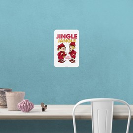 Year Without a Santa Claus Jingle Jangle Home Business Office Sign - Window Sticker - 6" x 9" (15.2cm x 22.9cm)