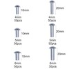 Tutuxio 280pcs M4 M5 M6 10mm 20mm Aluminum Brazier Head