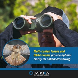 Barska AB13380 X-Treme View 10x50 Ultra Wide Angle Binoculars for Adults and Kids, Birding, Hunting, Sports, etc