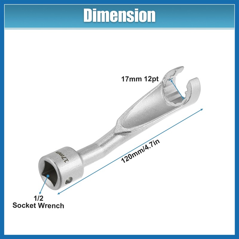 A ABSOPRO 17mm 12 Pt Common Rail Injection Fuel Line
