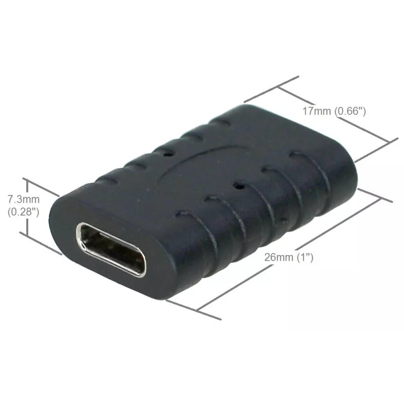 CablesOnline USB 3.1 Type-C Female to Female Gender Changer Adapter,