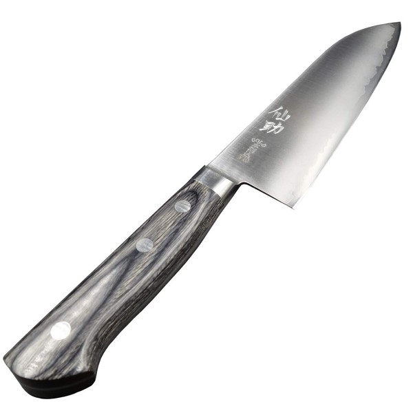 Sensuke VG10 Kitchen Knife, 6.5 inches (165 mm), Gray Plywood Handle