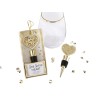 Kate Aspen Gold Glitter Heart Bottle Stopper