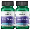 Swanson Iron Citrate 25 Milligrams 60 Veg Capsules (2 Pack)
