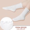Skibeaut Pilates Yoga Socks Women 3 Pairs Non Slip Grips