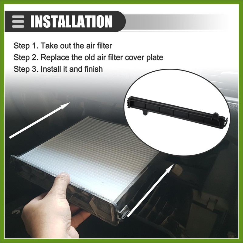 HOPESPANNER Cabin Air Filter Cover, for Jeep Cherokee 2014-2020, Plastic,