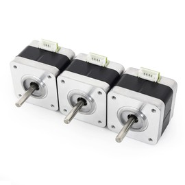 RATTMMOTOR Stepper Motor Nema 17 Stepper Motor 0.95 A 24 N.cm 2 Phase 1.8 Degree 42 x 42 x 34 mm, 4-Wire Stepping Motor with 1 Metre Cable for 3D Printer/CNC Milling Machine (17PM-K049CN18CN)