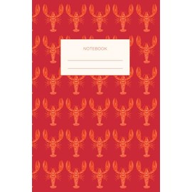 Red Lobster Notebook: Lined Composition Book