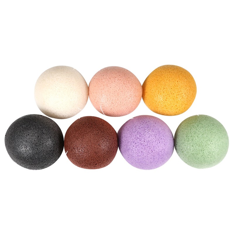 8Pcs Konjac Sponge Set Konjac Wash Face Flutter Natural Facial