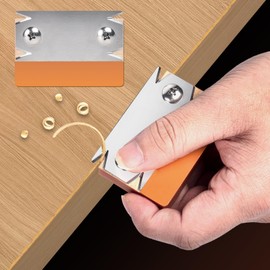 Veneer Edge Cutter, Portable Manual Edge Banding Cutter, Edging Cutter, Woodworking Hand Planer Trimmer Single Hand Planer for Wood PVC ABS Edge Cutter Deburring Tool Orange