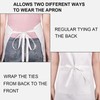 chenqi Kitchen Apron Adjustable Bib Apron with 2 Pockets, Unisex