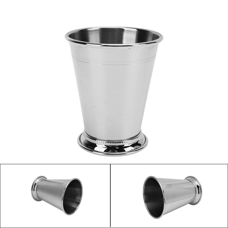 Julep Cup Stainless Steel Elegant Retro High Stability Beaded Mint