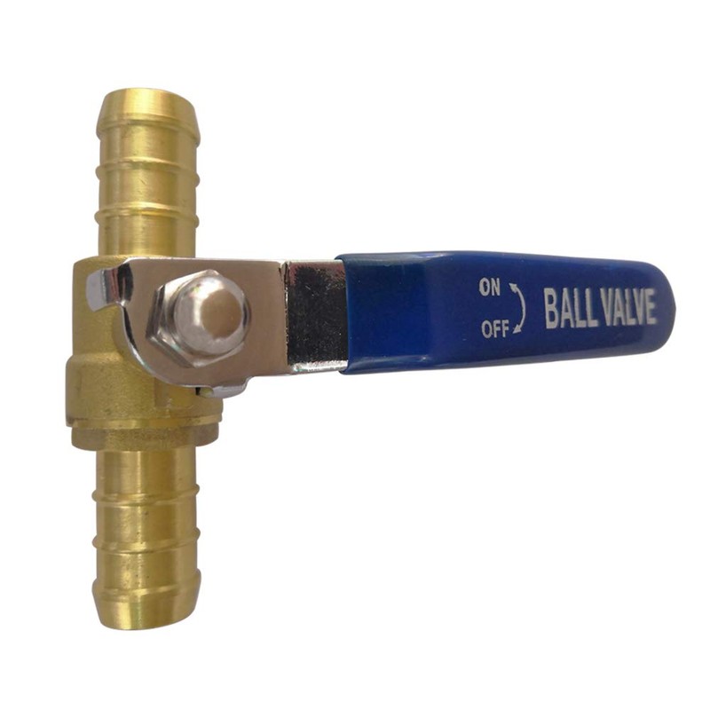 5/8" Barb PEX Valve, 16mm OD Brass Ball Valve, 90
