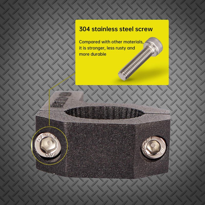 LIZARD GO Tube Clamps - 4Pack,Cross Bar Clamp 1.125",1.25",1.5 inch,Roll
