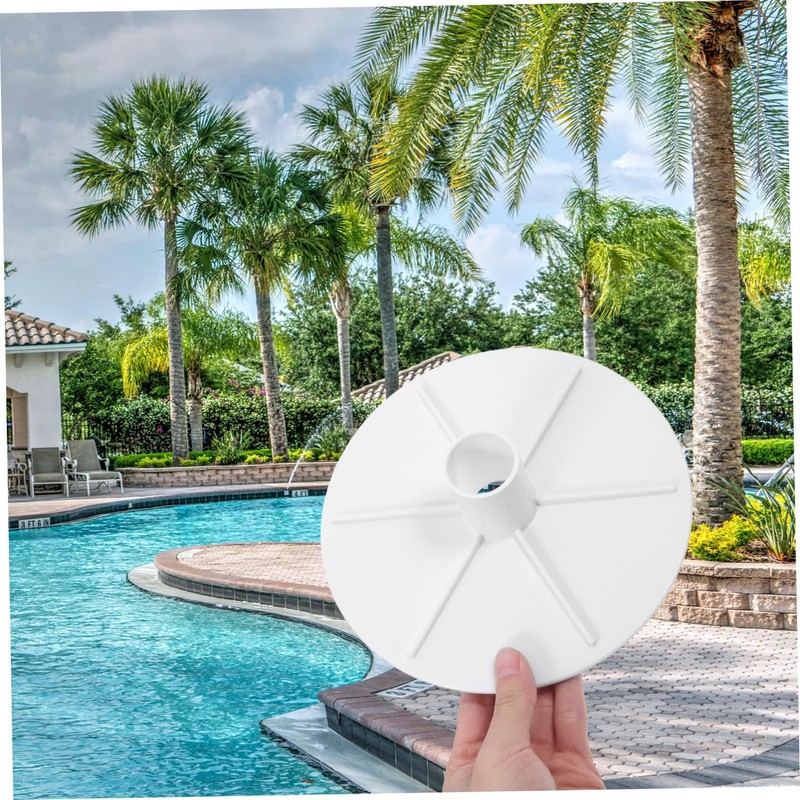 KONTONTY Pool Skimmer Cover Inground Pool Skimmer Plate Vacuum Head