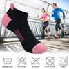 Ankle Socks for Women Black Running Socks, Cushioned Athletic Low