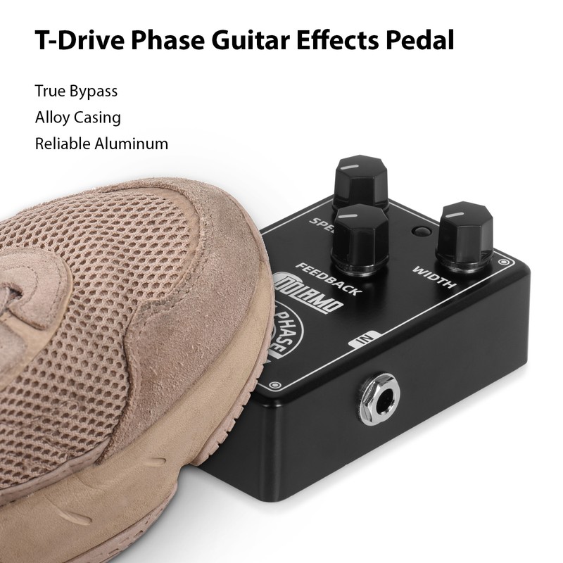 Dolamo T-Drive Phase Guitar Effects Pedal Width/Feedback/Speed DC 9V 6.35mm