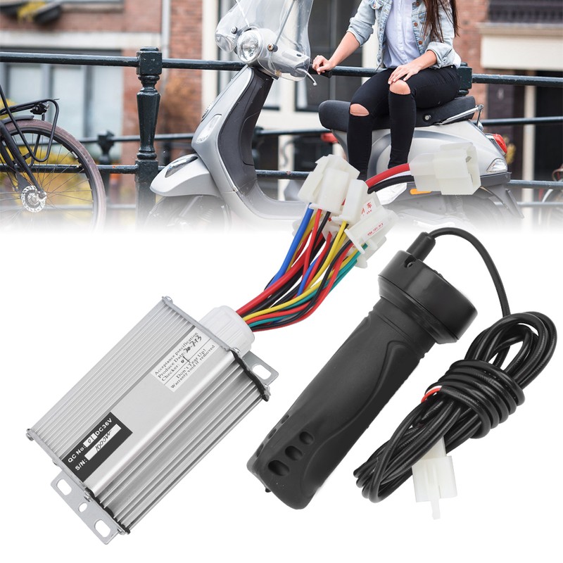 36V 1000W Controller with Ordinary Long Wire Throttle Grip Kit