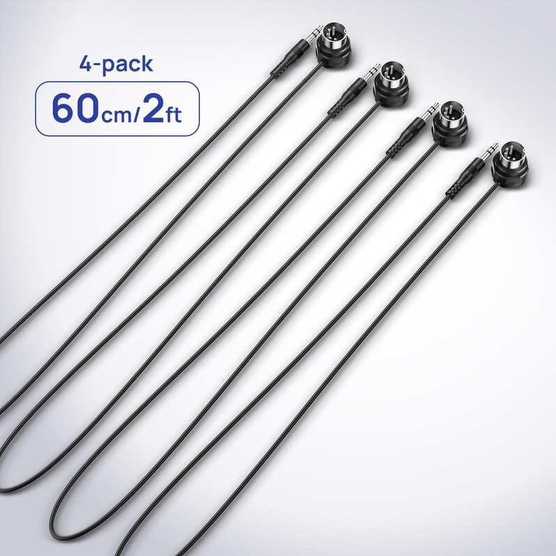 CME TRS MIDI Cable 4-Pack - Straight TRS Type A