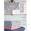 CBJAPAN Carari Day Bath Towel, 5x Water Absorbency Microfiber, Gray,