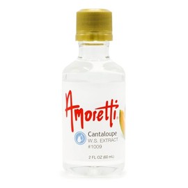 Amoretti - Cantaloupe Extract Water Soluble 2 oz - Highly Concentrated & Perfect For Pastry, Savory, Brewing, and more, Preservative Free, Vegan, Kosher Pareve, Keto Friendly