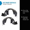 TRQ TRQ Inner Fender Liner Set Compatible with 2008-2009 Pontiac
