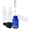 36 Pack Mini Glass Dropper Bottle 3ml Blue Glass Dropper