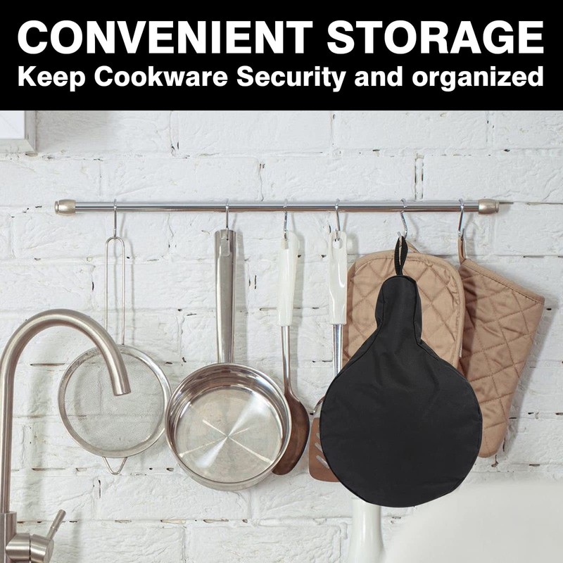 Cast Iron Camping Skillet Bag for 8/10/12In Skillets, DOKSMERIA Durable