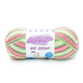 Lion Brand Yarn Ice Cream Big Scoop Yarn, 1 Pack, Watermelon