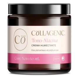 Crema Facial Aclarante 60ml. 10% Niacinamida, Colágeno Anti manchas, Unifica el tono, Regula la Producción de Grasa, Reduce poros abiertos e imperfecciones para todo tipo de piel