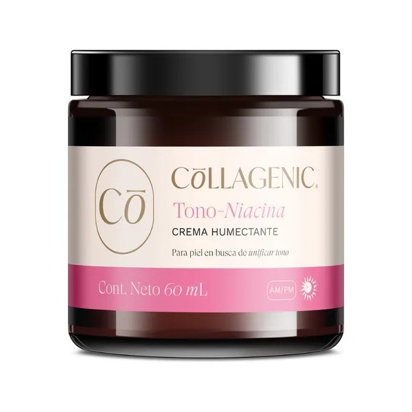 Crema Facial Aclarante 60ml. 10% Niacinamida, Colágeno Anti manchas, Unifica