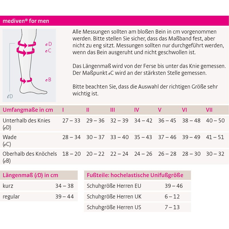 medi mediven for men - compression stockings for men |