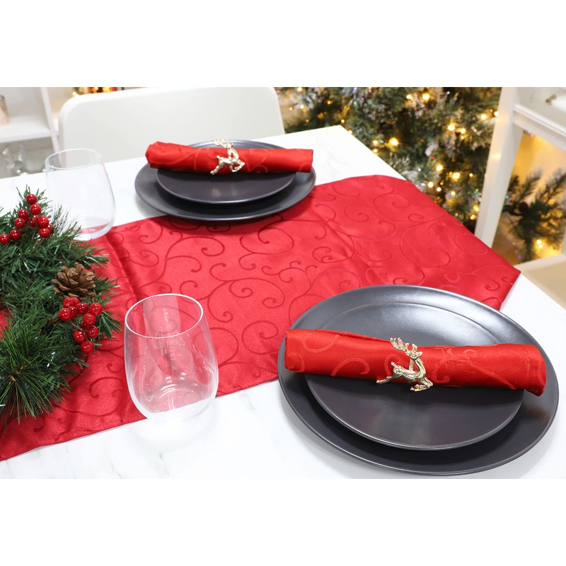 Christmas Concepts® Set of 4 Gold Napkin Rings – Luxury