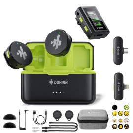 Universal Donner VPM-20 Wireless Lavalier Microphone With Charging Box | Phone Version