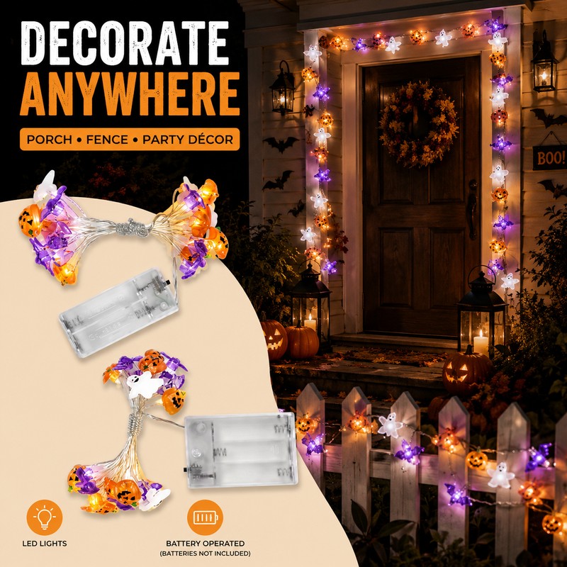 Halloween Fairy String Lights for Indoor & Outdoor Decor –