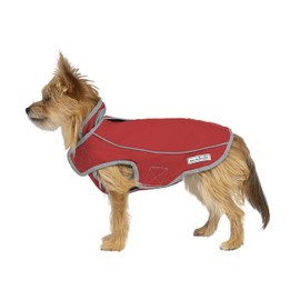My Canine Kids Jacket for All Dogs, Fleece-Lined, Waterproof Doggie Vest, Reflective Pet Parka (2200) (XX-Small, Red)