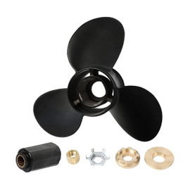 WINGOGO 48-77342A45 RH 13 3/4 x 15P for Mercury Black Max Boat Propeller 40 50 60 70 75 80 90 100 115 125 140 HP Aluminum Prop 13.75X15 Pitch RH 15 Spline Tooth with Flo-Torq II Hub Kit 77342A45