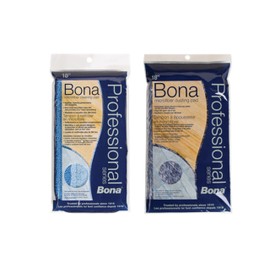 Bona All Types of Unwaxed, Polyurethane Finished Hardwood Floors Cleaning & dusting Pads Bundle, Blue/White