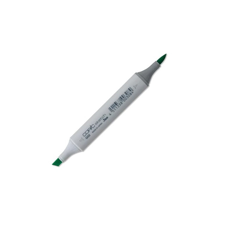 Copic Sketch Coloured Marker Pen - (G-02) Spectrum Green, For