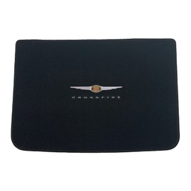 Lloyd Mats Heavy Duty Carpeted Floor Mats for Chrysler Crossfire Coupe 2004-2008 Charcoal - Chrysler Crossfire Double Logo (Charcoal, Cargo)