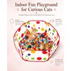 GSPIM Cat Ball Pit with 227 Pcs Interactive Cat Toys,