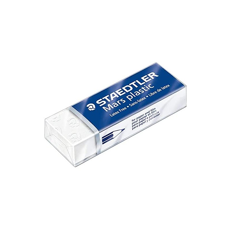 Staedtler Mars 526 53 ABK3D Eraser, Plastic, Mini, Phthalate- and
