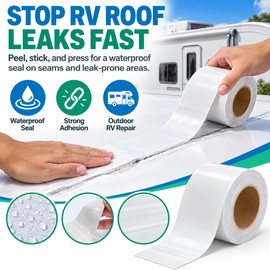 RV Roof Repair Tape for Leak Sealing – Waterproof Aging-Resistant Butyl Tape for RV, Boat, Truck & Trailer Roofs