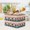 SinSenMa Aztec Storage Baskets with Handles,Foldable Western Cubes Storage Box