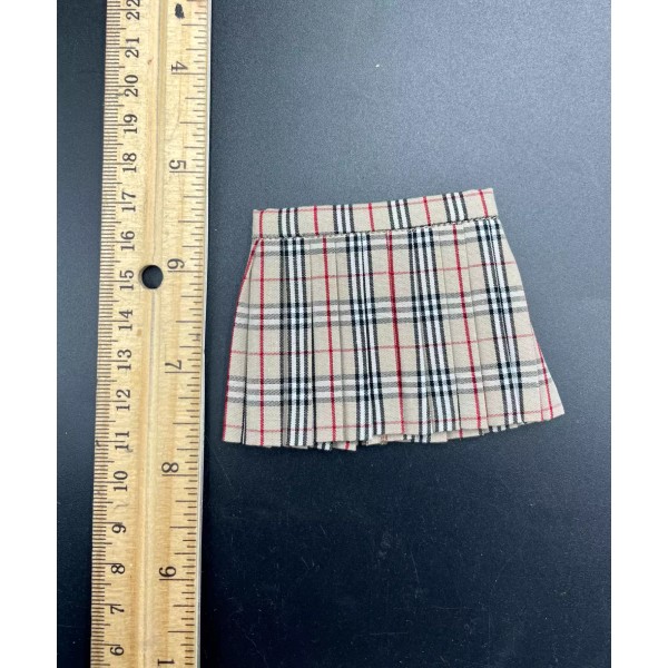 Unbranded 1/6 scale Plaid Skirt For 12'' Female Action Figure
