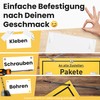 DankeDir! Pakete bitte hier abstellen – Plastic Sign 30 x