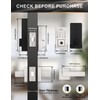 Tinewa Square Keyless Entry Door Lock with 2 Lever Handles,